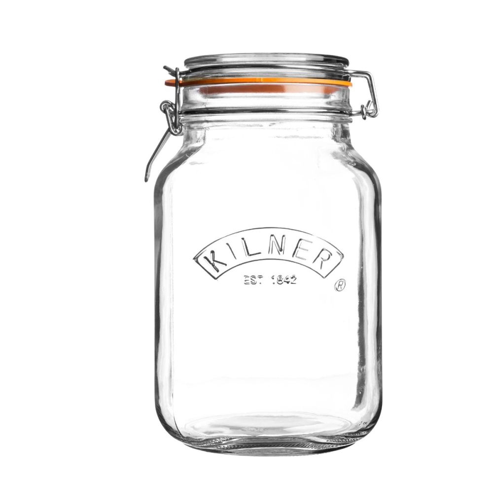 Kilner Swing Top Square Glass Jar | 2L