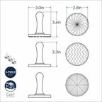 Nordic Ware Cookie Stamps | Geometric - Additional view