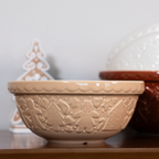 Mason Cash Gingerbread Lane S24 (2.15 Qt) Embossed Mixing Bowl | Cane - Additional view