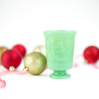 Mosser Glass Holiday Collection 8oz Santa Cup | Jadeite - Additional view