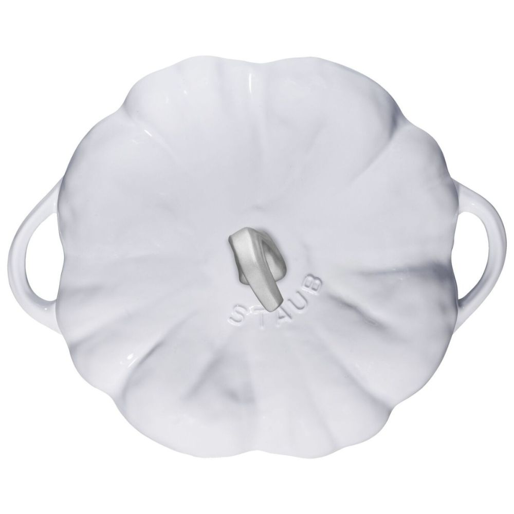 Staub 3.5 Qt. Pumpkin Dutch Oven | White - Additional view