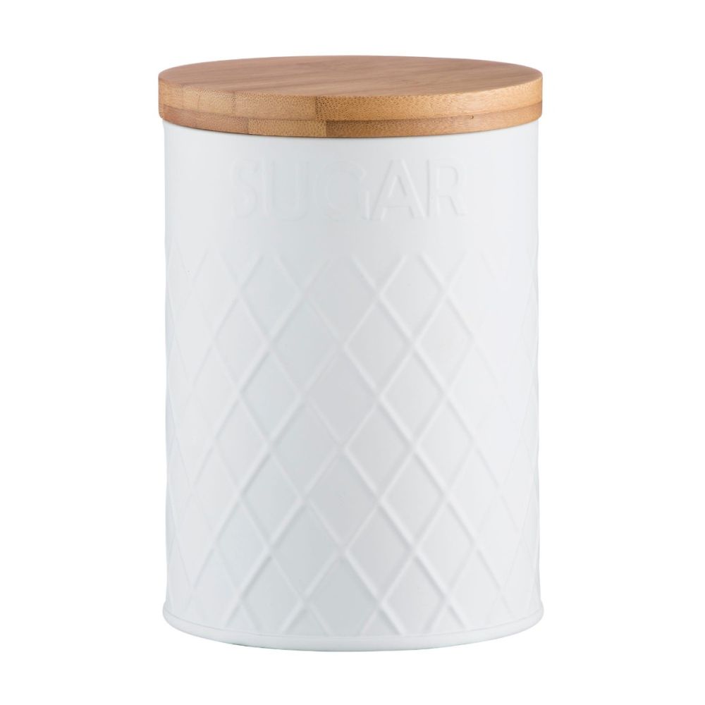 Typhoon Embossed White Sugar Storage Canister