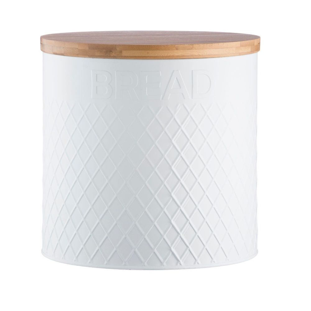 Typhoon Embossed White Bread Bin