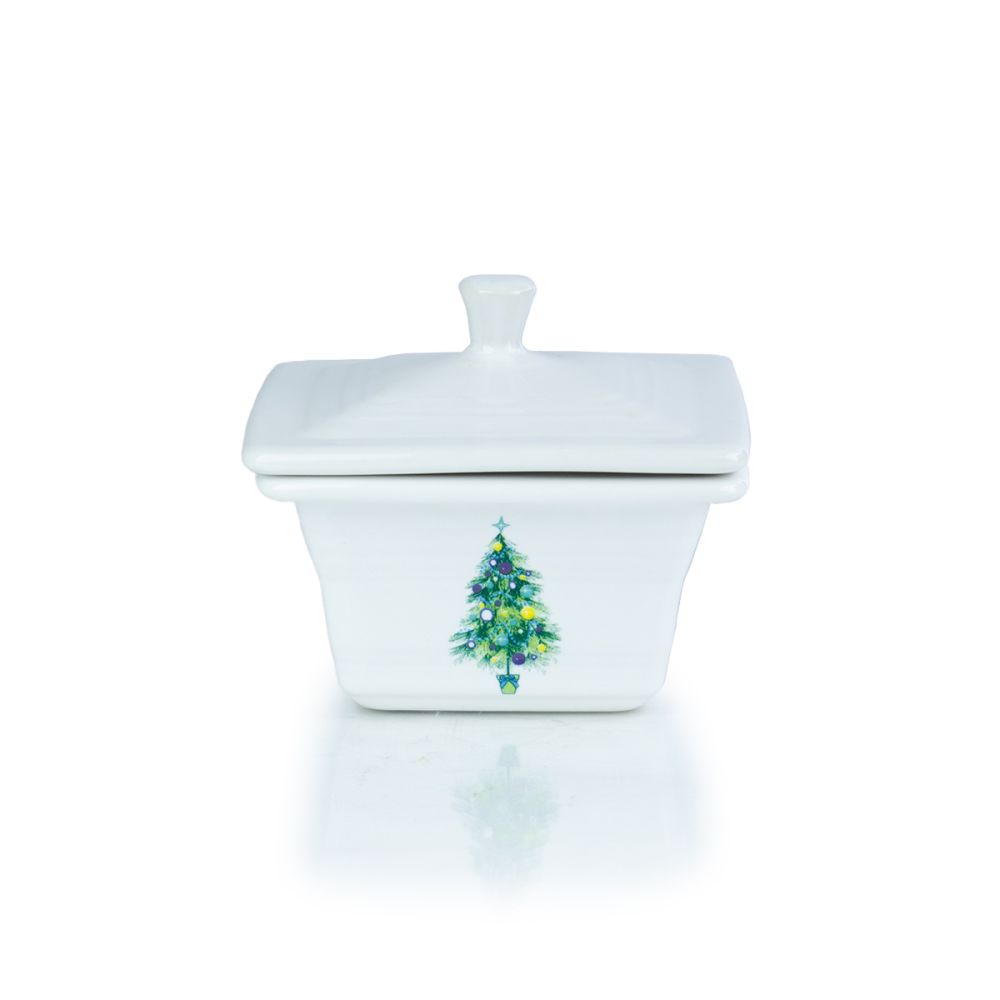 Fiesta® Gift Box | Blue Christmas Tree (White)