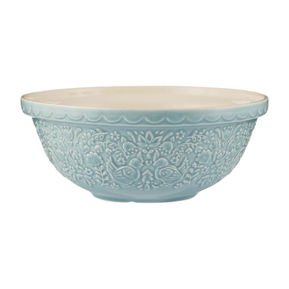 Mason Cash Home to Roost S18 (2.85 Qt) Mixing Bowl | Cornflower Blue