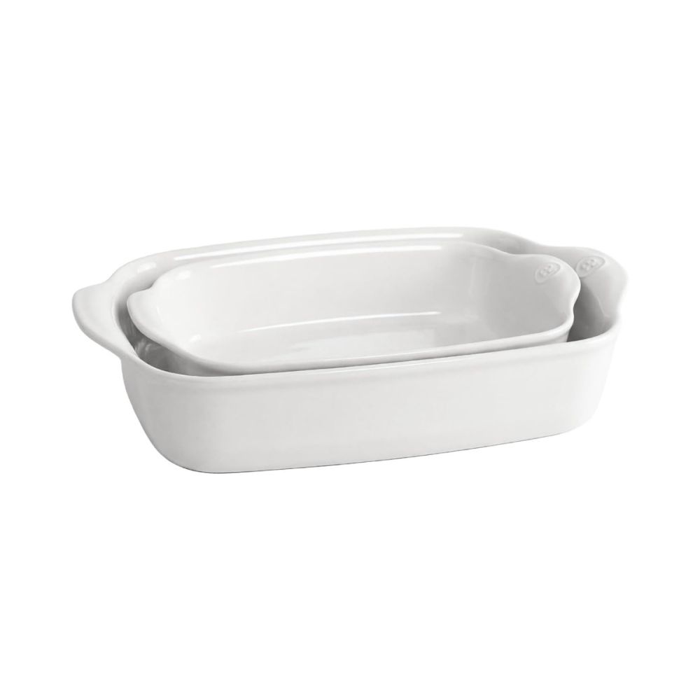 Emile Henry 2-Piece Large Rectangular Bakers | Flour