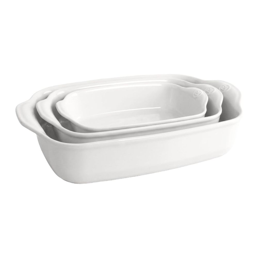 Emile Henry 3-Piece Large Rectangular Bakers | Flour