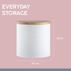 Typhoon Embossed White Bread Bin - Additional view