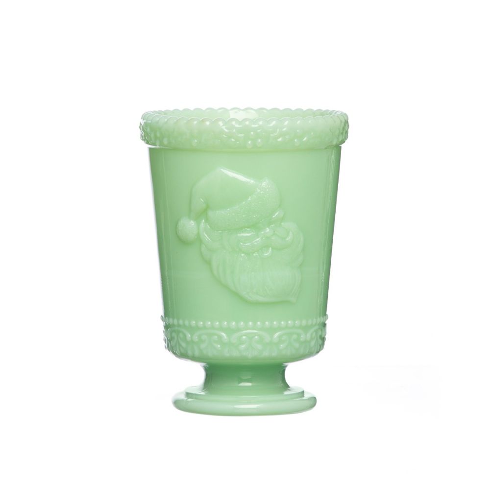 Mosser Glass Holiday Collection 8oz Santa Cup | Jadeite