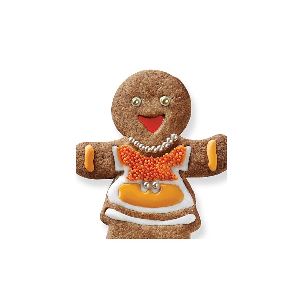 Tovolo Set of 3 Reversible Gingerbread Girl Cookie Cutters / Stamps - Additional view