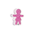 Tovolo Set of 3 Reversible Gingerbread Girl Cookie Cutters / Stamps