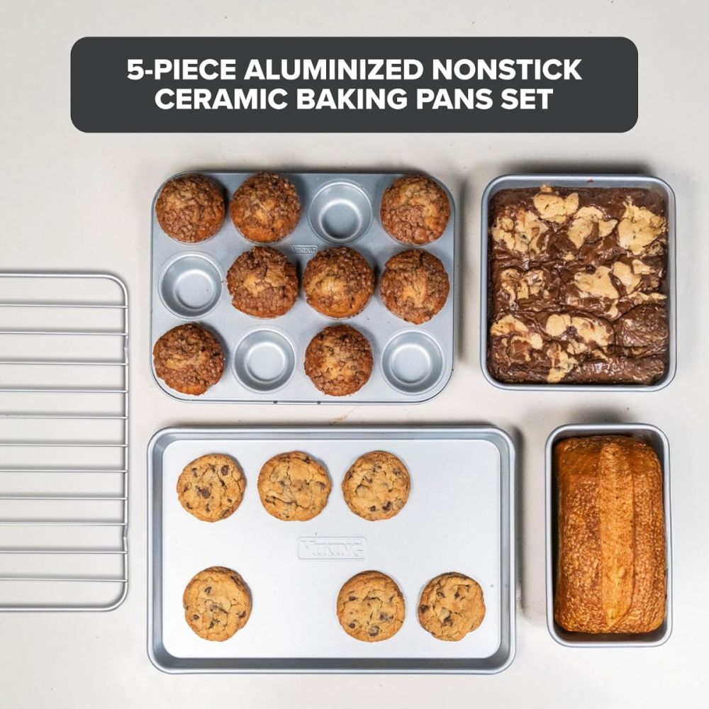 Viking Aluminized Steel Nonstick 5-Piece Bakeware Set - Additional view