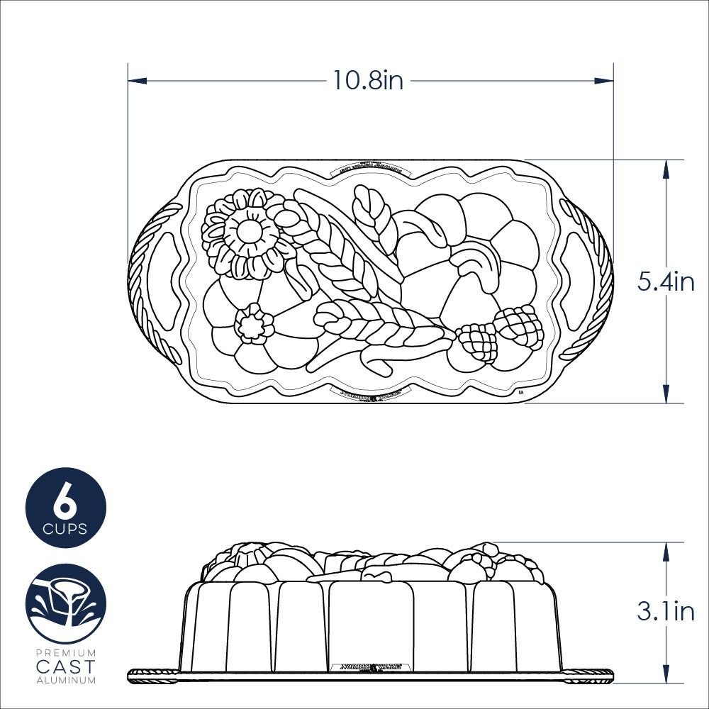 Nordic Ware Sunflower & Pumpkin Loaf Pan - Additional view
