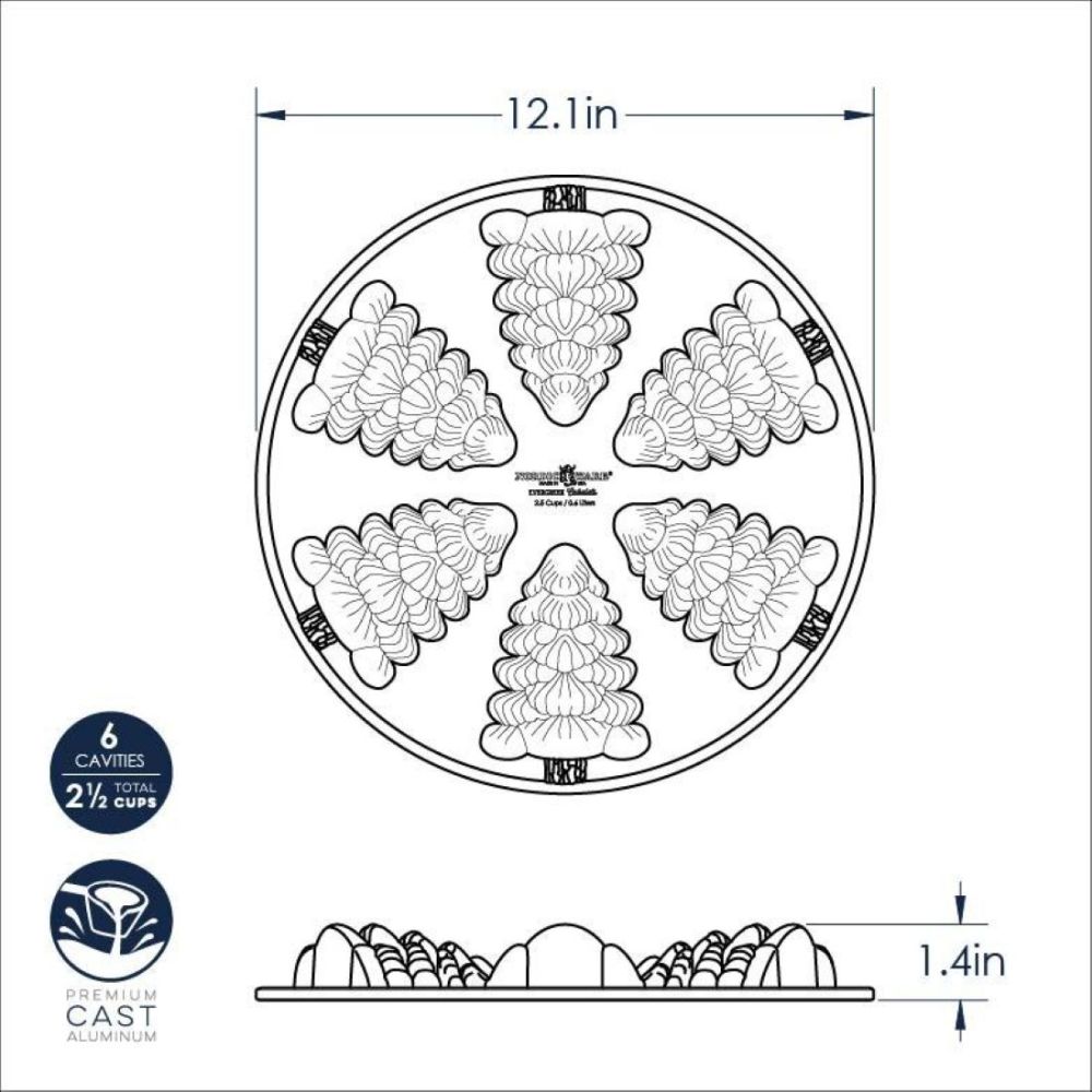 Nordic Ware Cakelet Pan | Evergreen - Additional view
