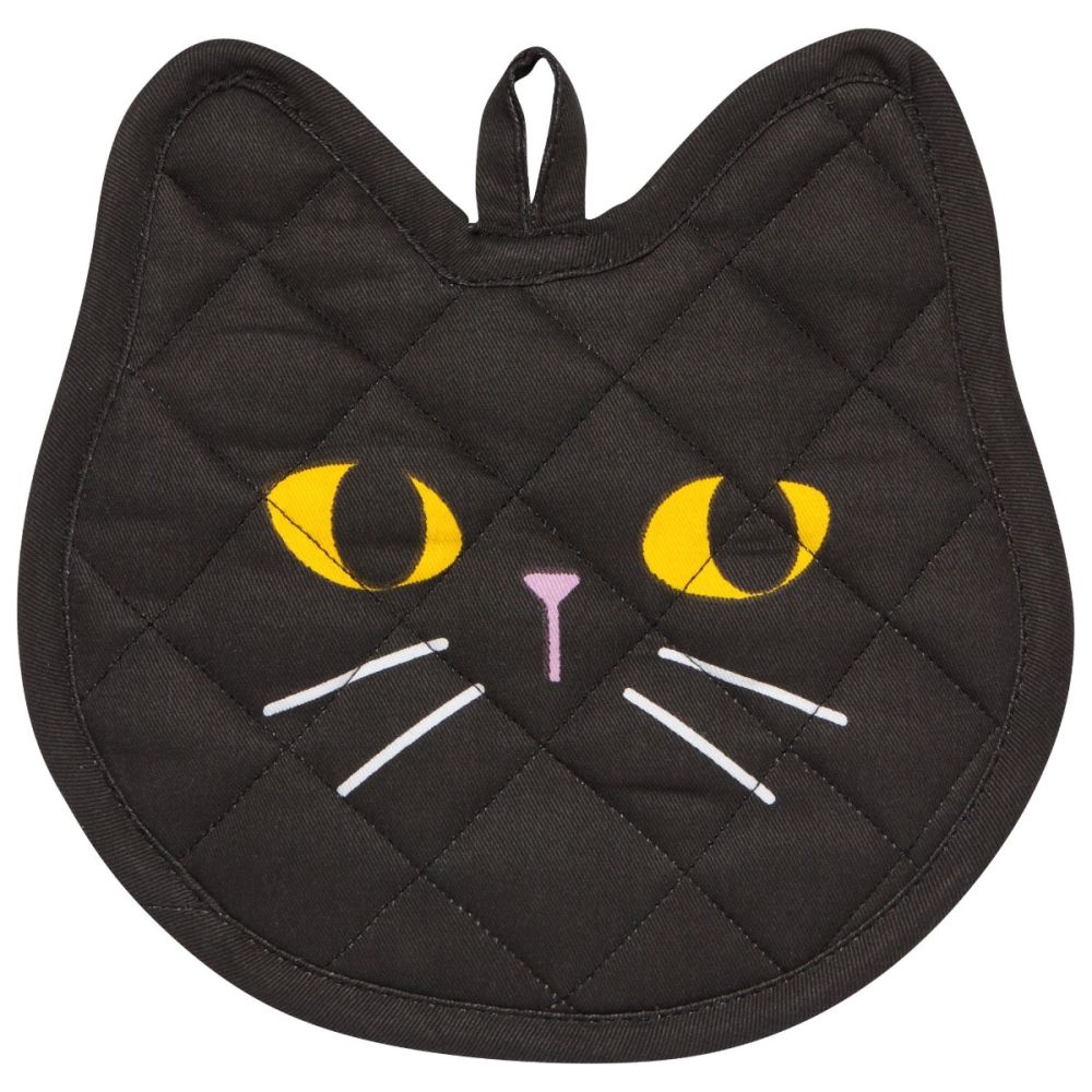 Danica Jubilee Black Cat Shaped Potholder
