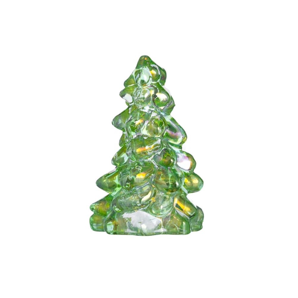 Mosser Glass Holiday Collection 2.75  Tree Figurine | Apple Green Carnival