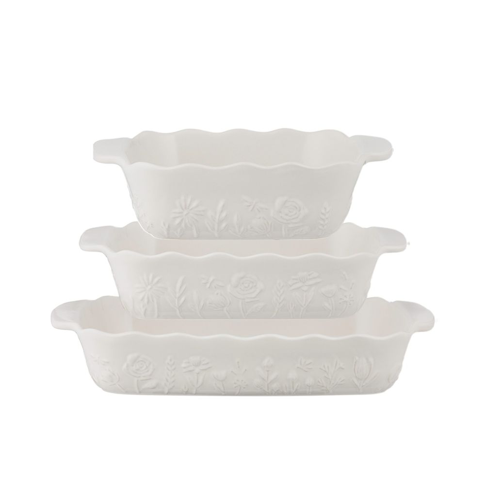 Mason Cash In The Meadow Collection 3-Piece Baking Dish Set