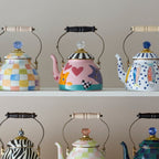 MacKenzie-Childs Tea Kettle Collective 2-Quart Tea Kettle | Confetti Check - Additional view