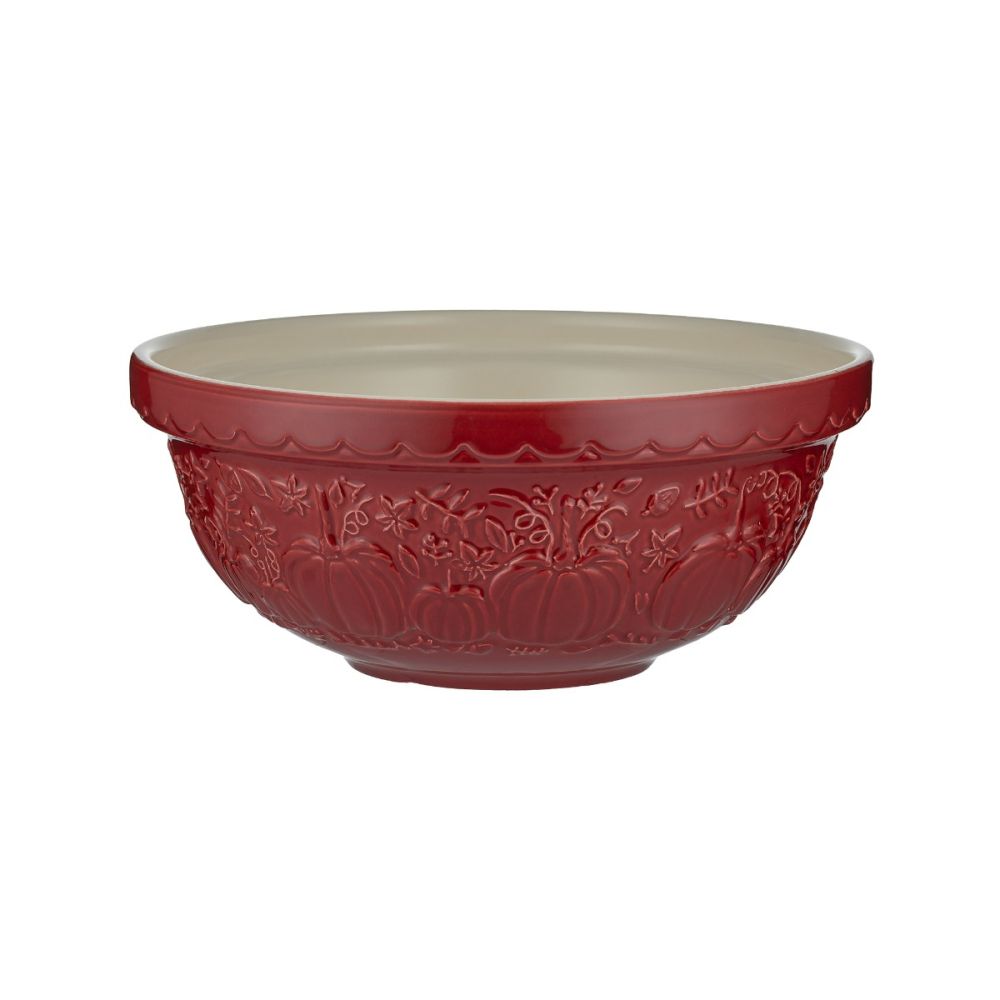 Mason Cash In The Pumpkin Patch S18 (2.85 Qt) Mixing Bowl | Cranberry