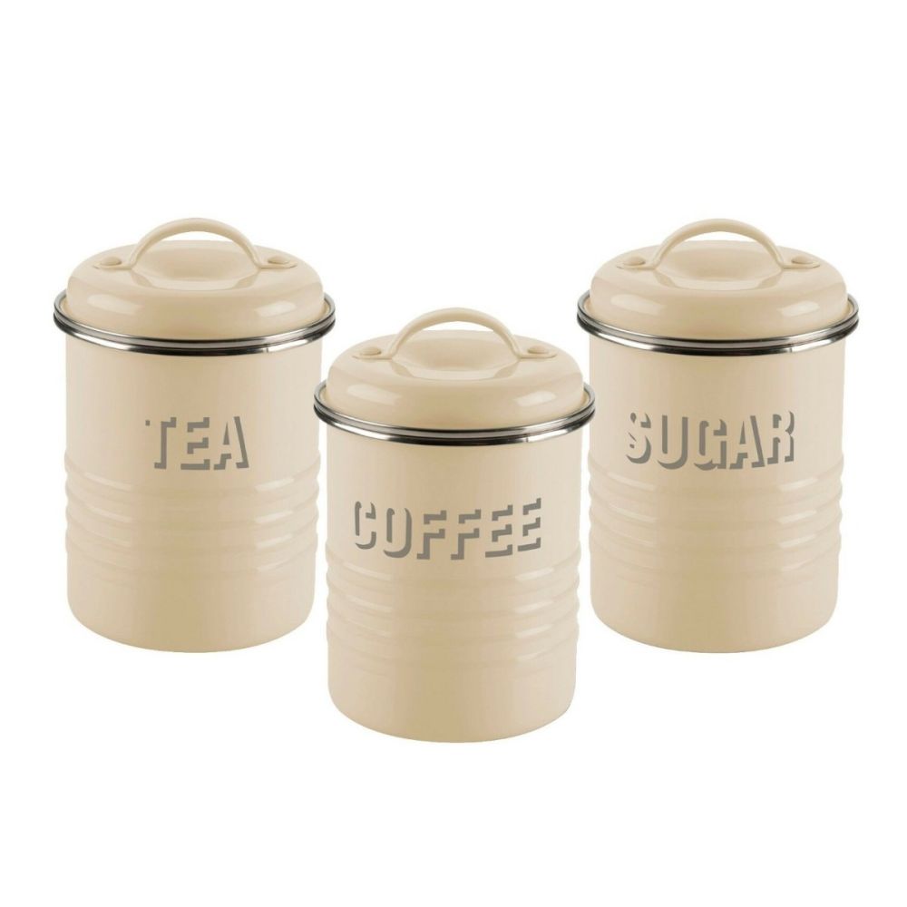 Typhoon Vintage Kitchen 27oz Storage Canisters (Set of 3) | Cream