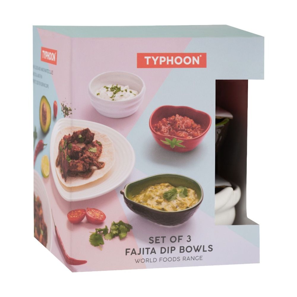 Typhoon World Foods Fajita Dip Bowls | Set of 3 - Additional view