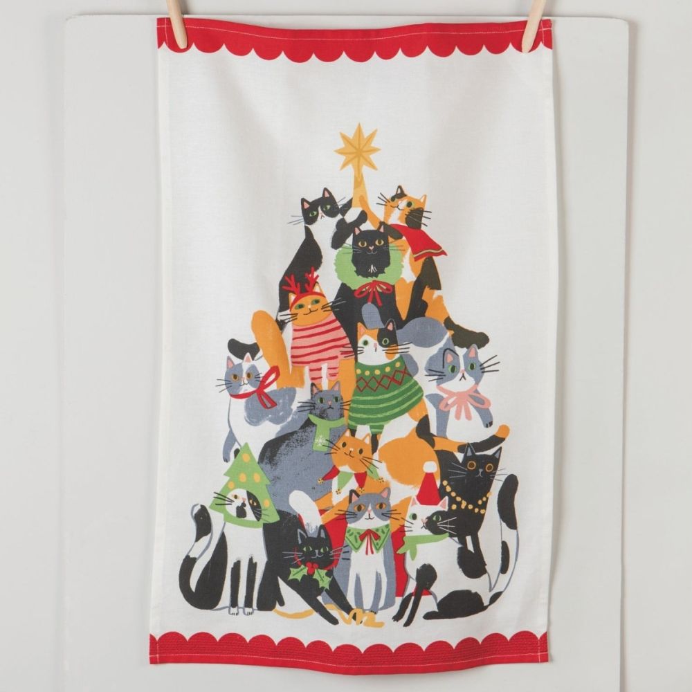 Danica Jubilee Christmas Dishtowel | Kitty Carol - Additional view