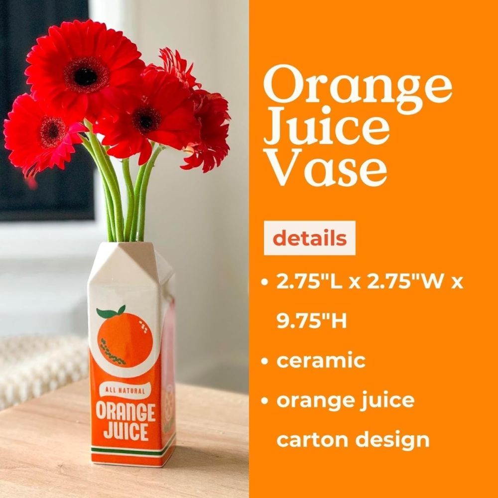ban.do Rise and Shine Vase | Orange Juice - Additional view