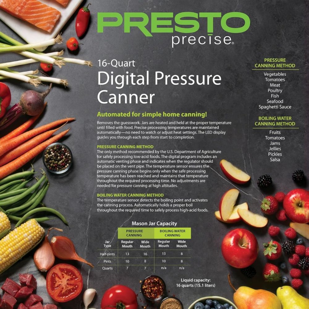 Presto® Precise 16 Quart Digital Pressure Canner - Additional view