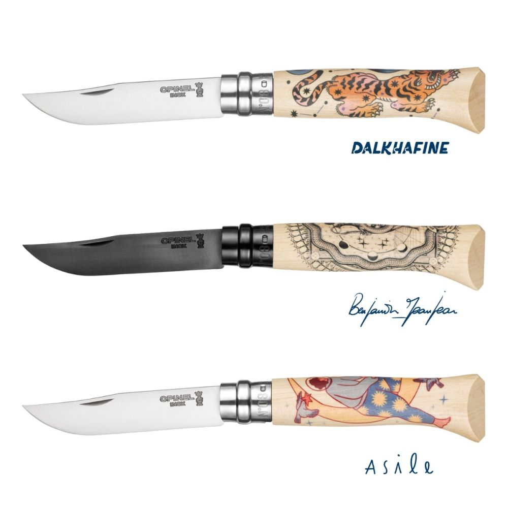 Opinel No. 8 Artist Limited Edition V Cosmos Folding Knife | Asile - Additional view