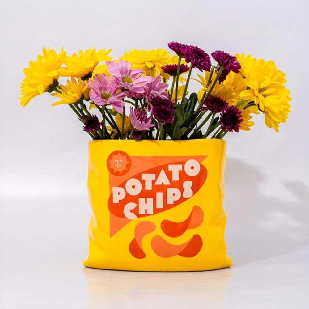 ban.do Ceramic Vase | Potato Chips - Additional view