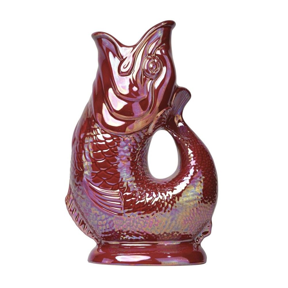 Wade Ceramics Extra Large Gluggle Jug | Cranberry Lustre