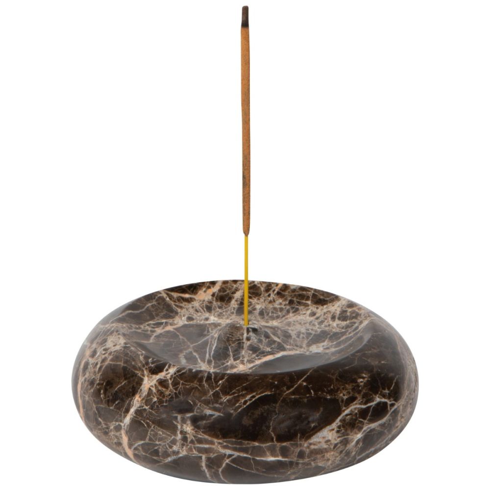 Danica Heirloom Round Incense Holder | Emperador Marble