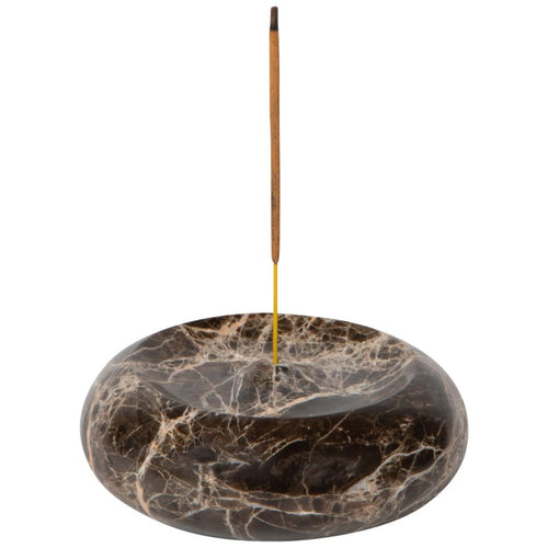 Danica Heirloom Round Incense Holder | Emperador Marble