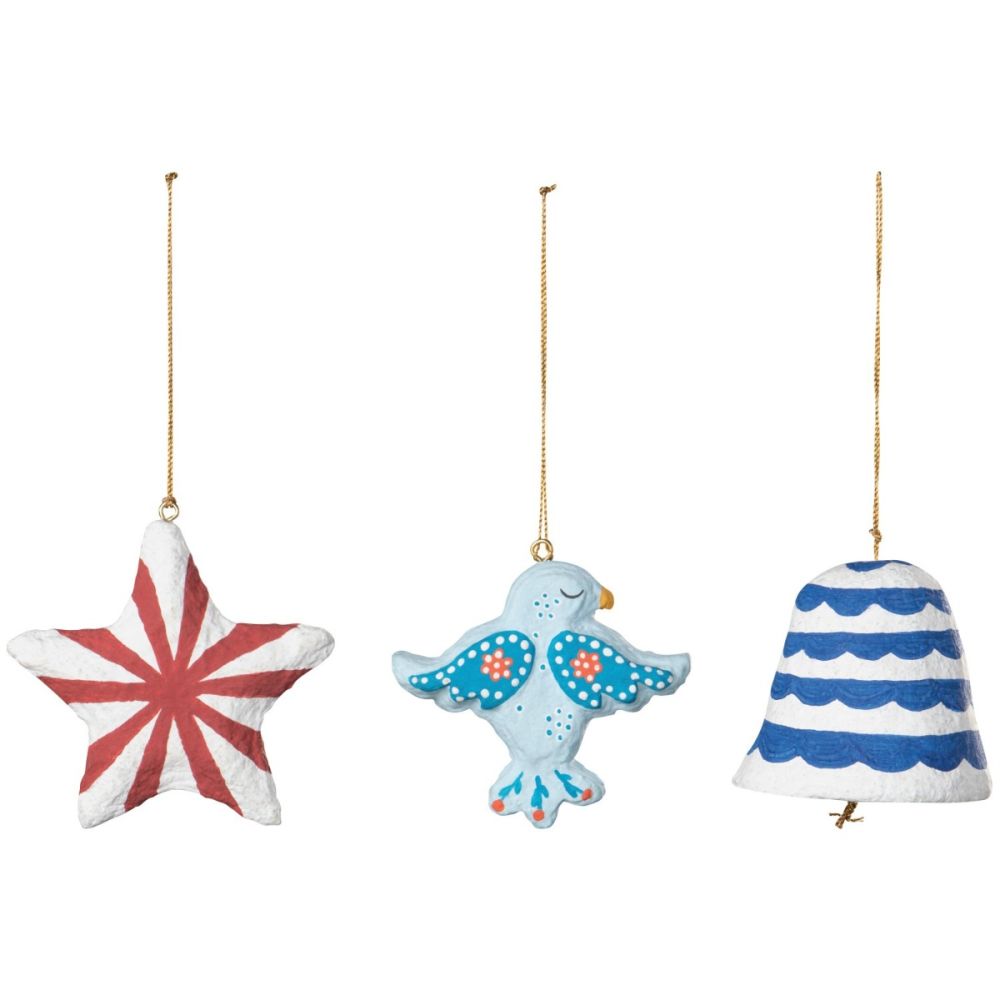 Danica Jubilee Christmas Peace and Harmony Mache Ornament | Assorted Styles