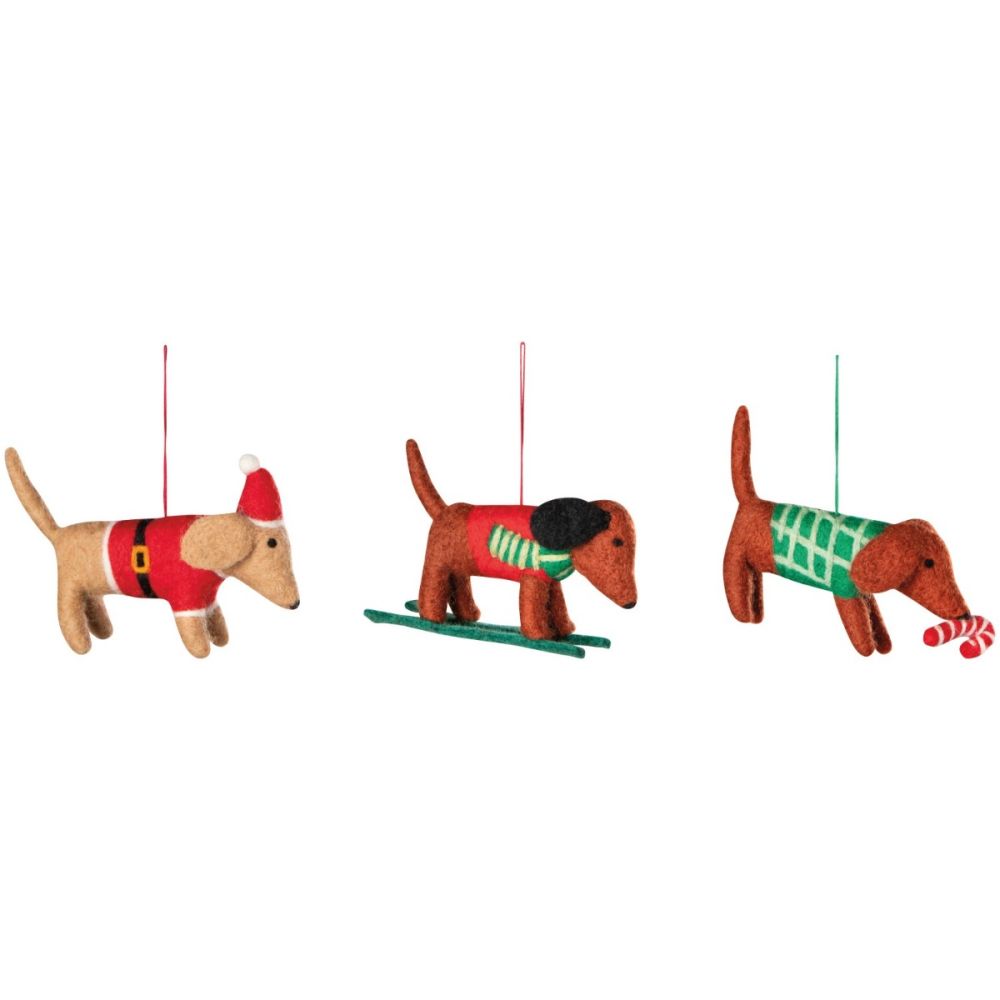 Danica Jubilee Christmas Dashing Dachshunds Ornament | Assorted Styles