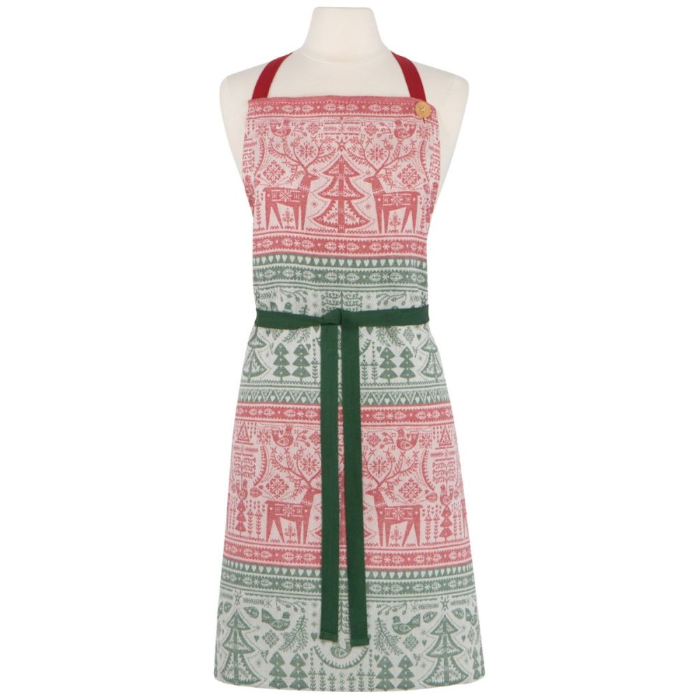 Now Designs by Danica Christmas Jacquard Apron | Folk Forest
