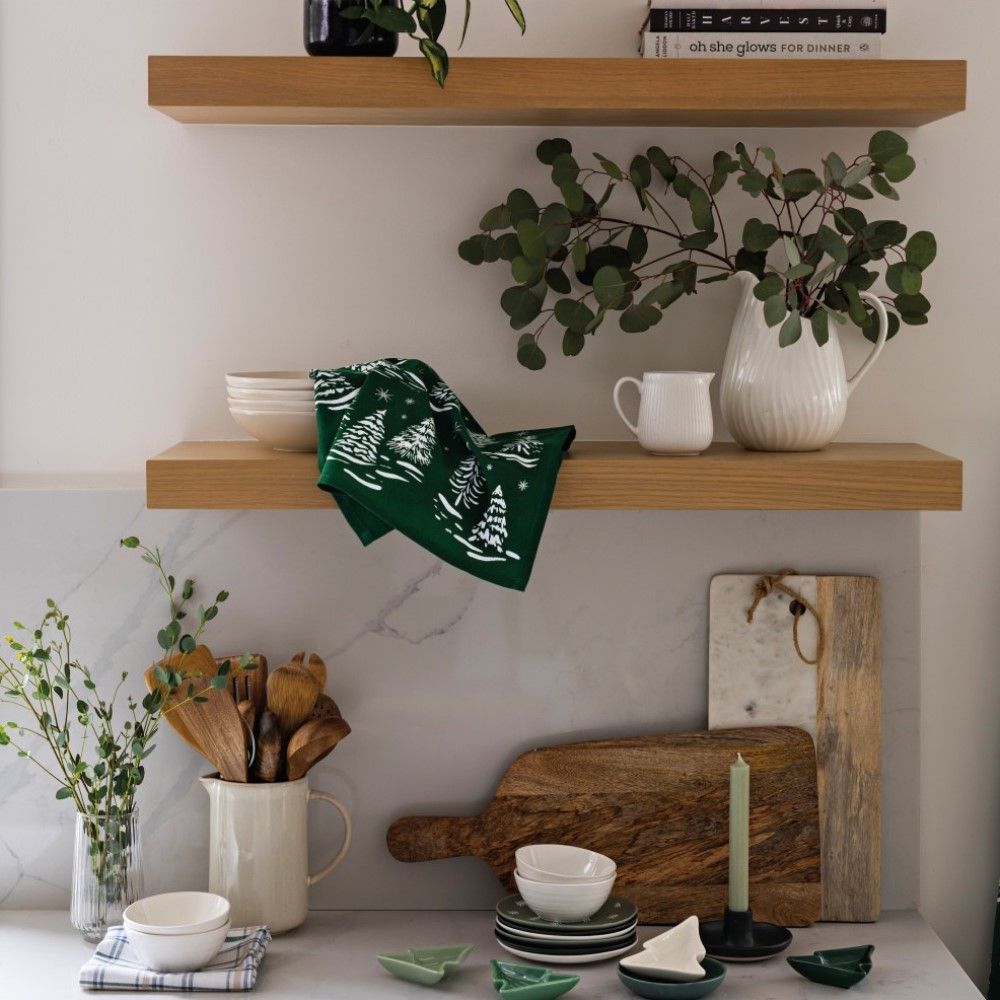 Now Designs by Danica Christmas Dishtowel | Winter Frost - Additional view