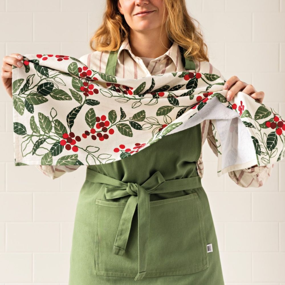 Now Designs by Danica Christmas Terry Dishtowel | Merry Berry - Additional view