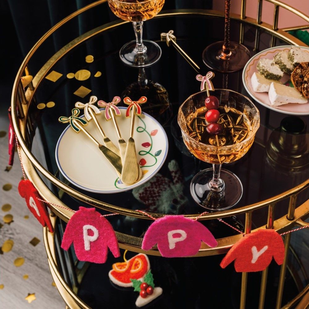 Danica Jubilee Christmas Mistletoe and Martinis Ornament | Assorted Styles - Additional view