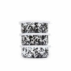 Crow Canyon 3-Piece 14oz Storage Bowl Set | Black Splatter