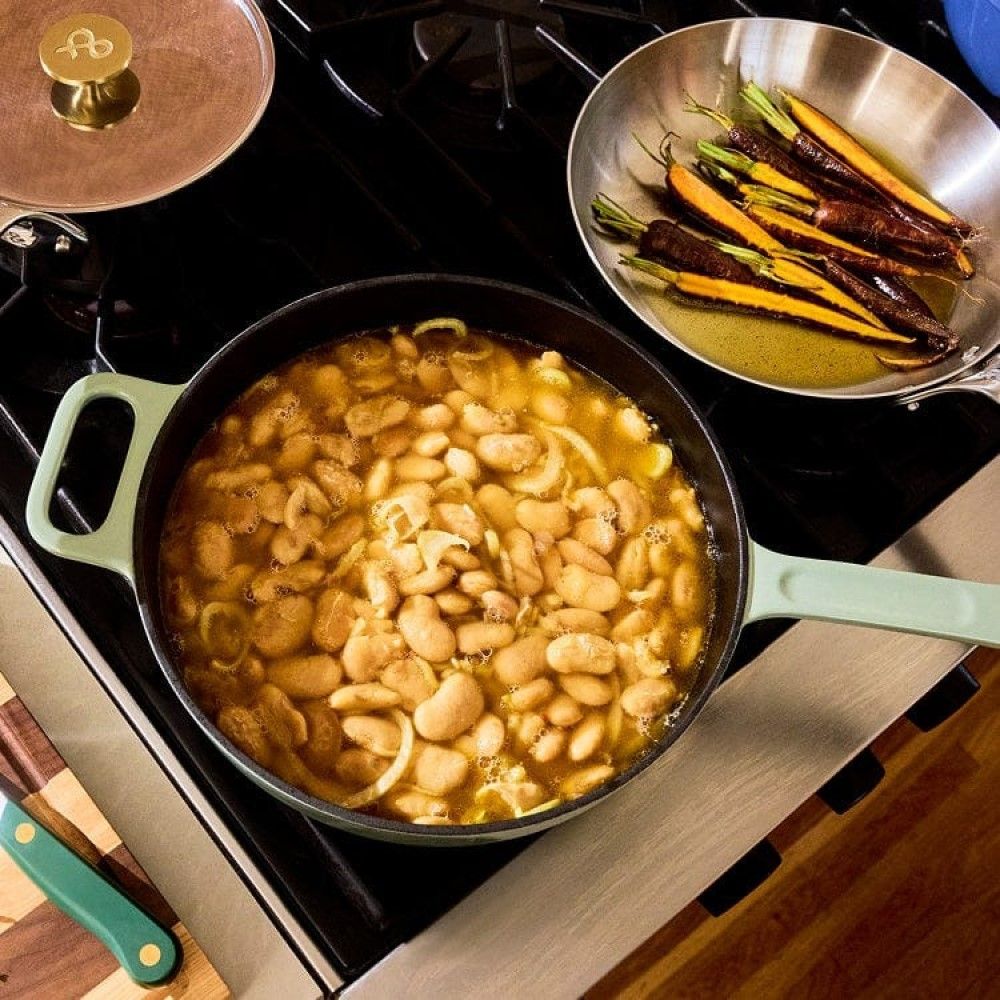 Hedley & Bennett 11  Enamel Cast Iron Skillet | Shiso - Additional view