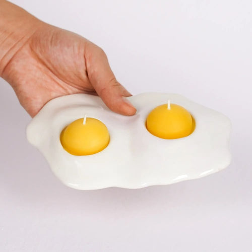 Collin Garrity Ceramic Double Egg Tea Light Candle Holder - Additional view