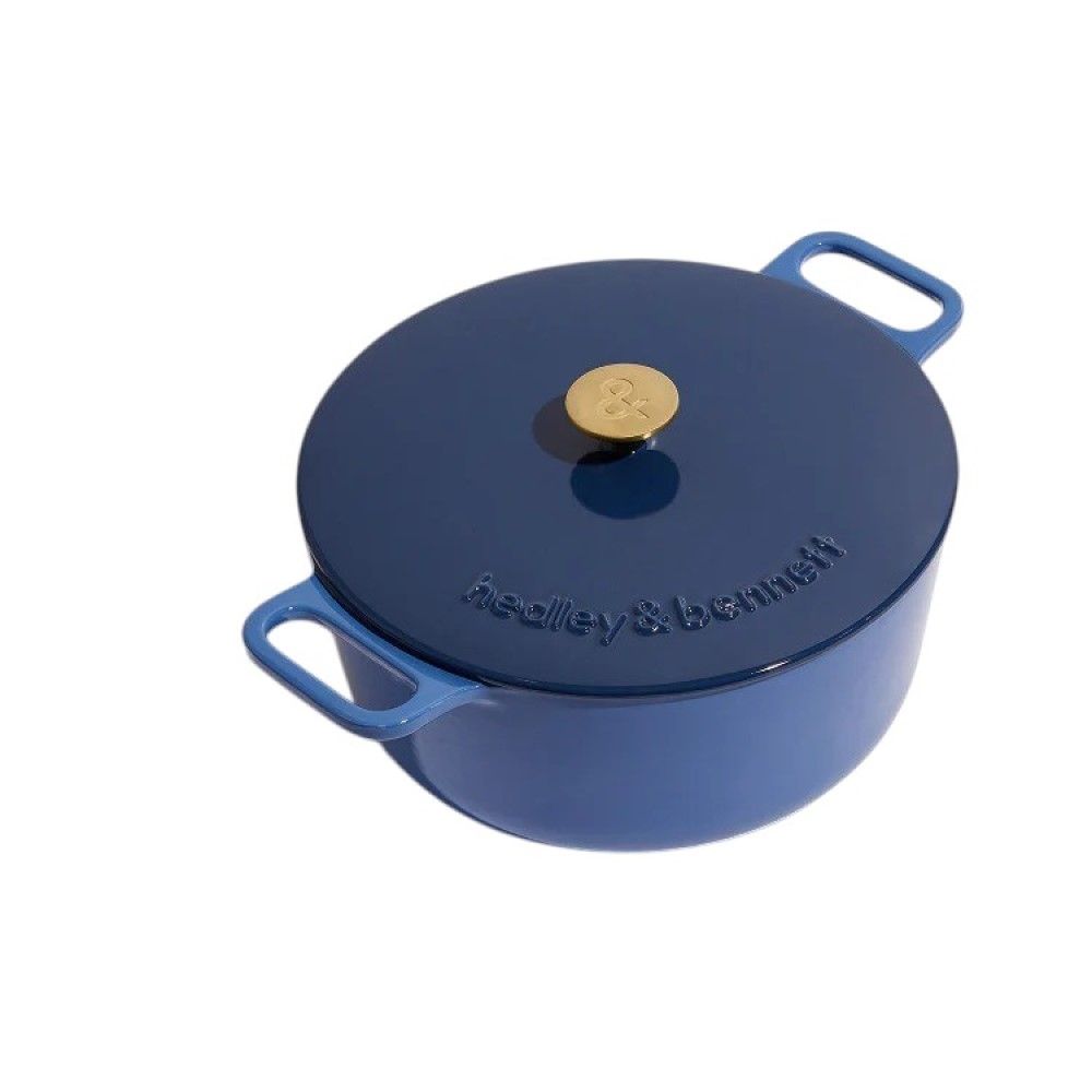 Hedley & Bennett 6.5Qt. Enamel Cast Iron Dutch Oven | French Blue