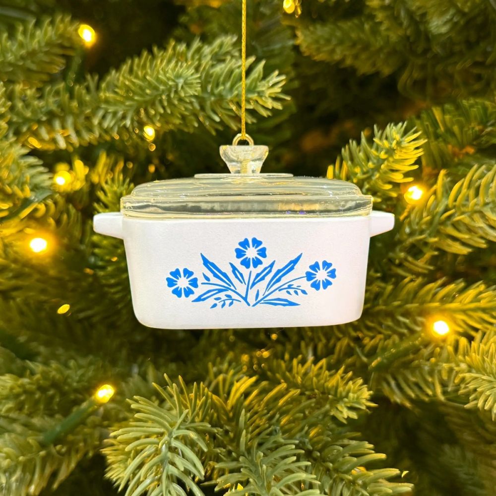 Twinkl Toast Mini Cornflower Ornament | Corning Ware–Inspired Casserole - Additional view