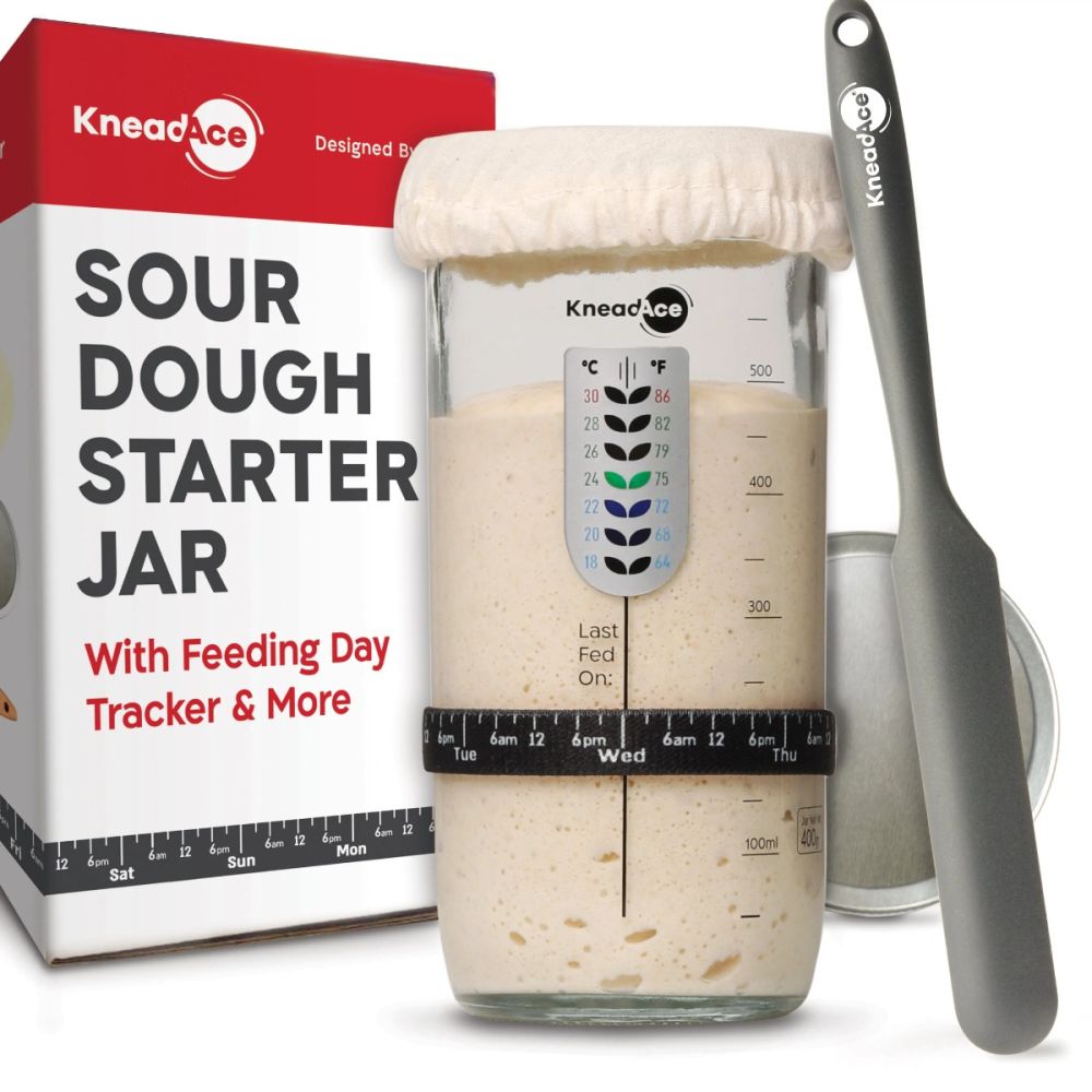 KneadAce 24oz Sourdough Starter Jar