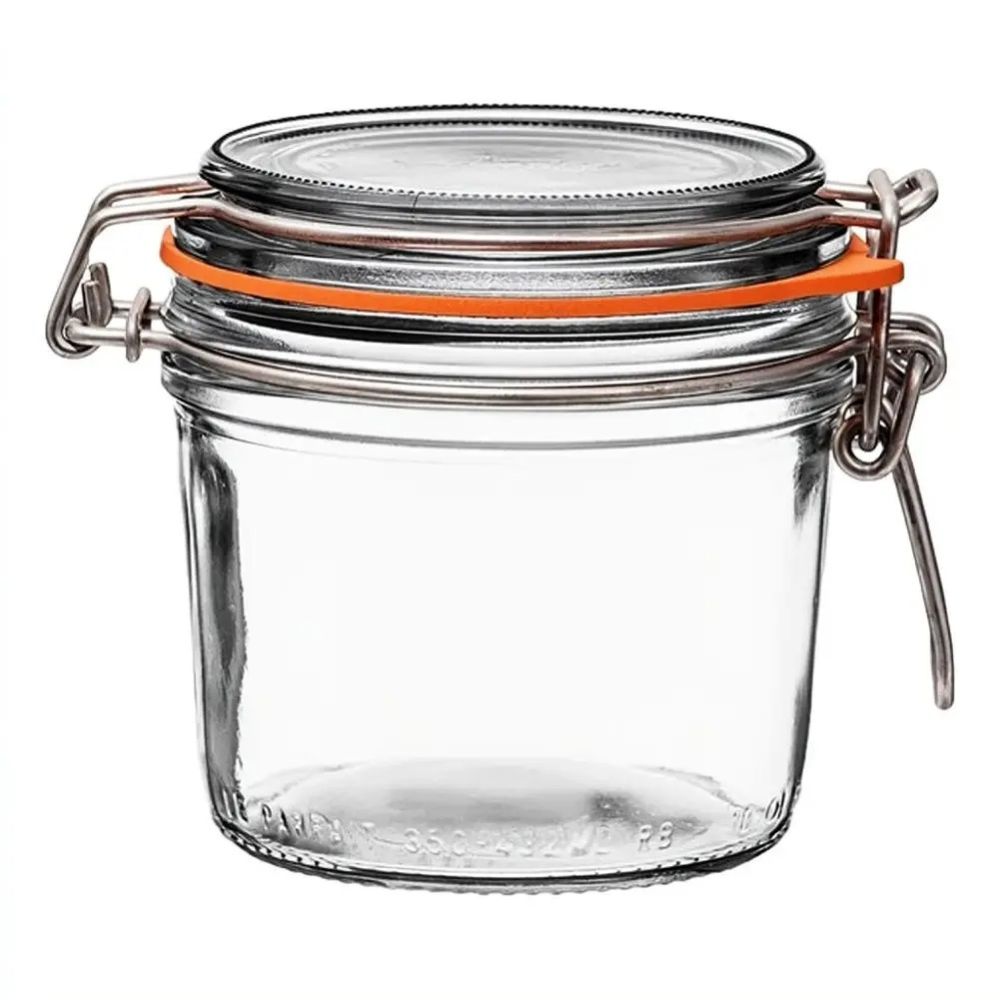 Le Parfait 350ml Tapered French Glass Preserving Jar with Airtight Rubber Seal