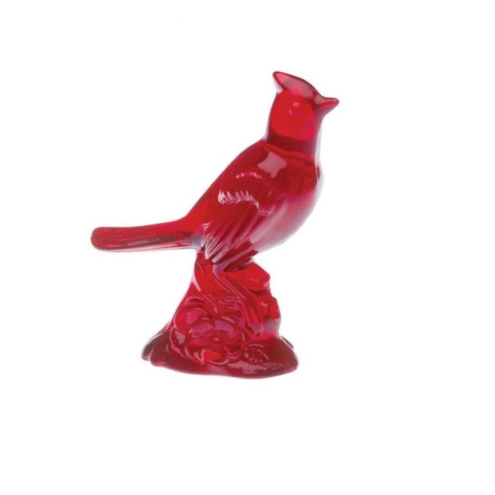 Mosser Glass Cardinal Figurine | Red