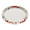 Fiesta® 13.6  Large Oval Serving Platter | Holly Berry Christmas Garland
