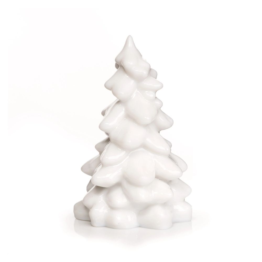 Mosser Glass Holiday Collection 5.5  Tree Figurine | Milk