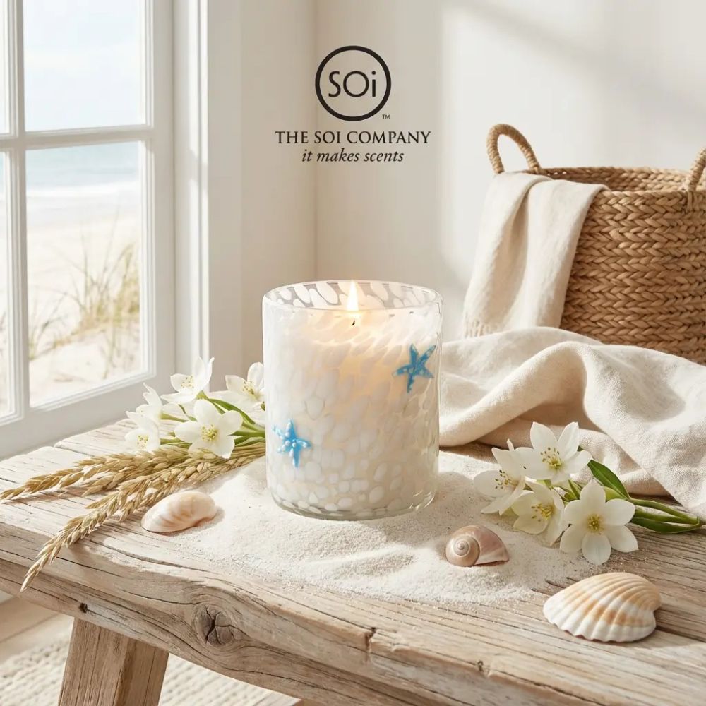 The SOi Company 12oz Icon Candle | Seaside Blooms (Starfish) - Additional view